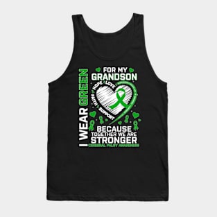 I Wear Green For Grandson Cerebral Palsy Awareness Tank Top